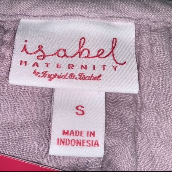 Isabel Maternity by Ingrid & Isabel Women's Short Sleeve Dress- Light Purple - Picture 7 of 11